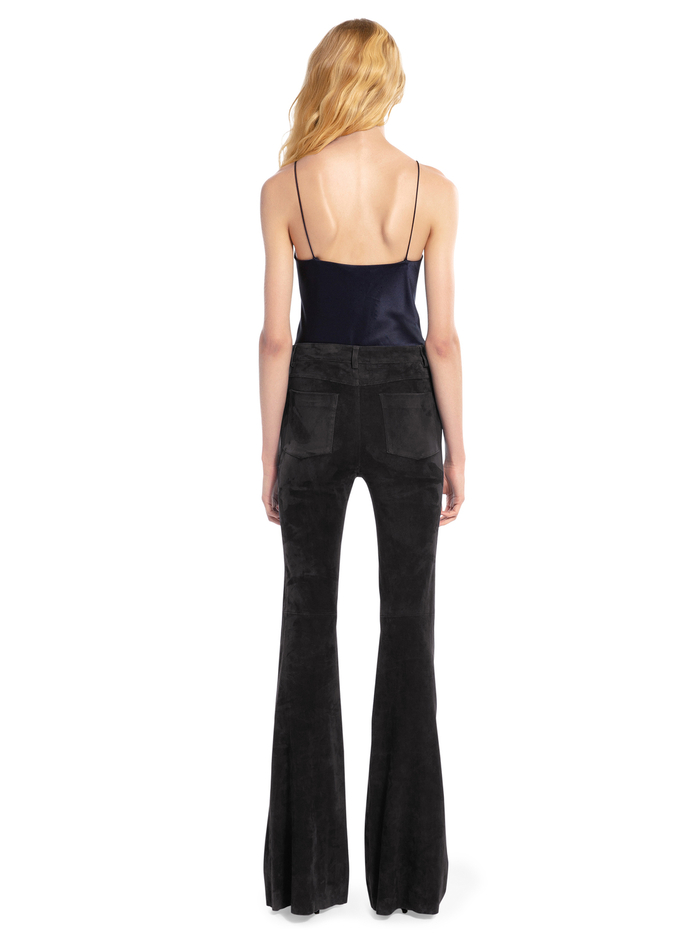SUEDE BELL PANT - BLACK image 1 - Alice And Olivia