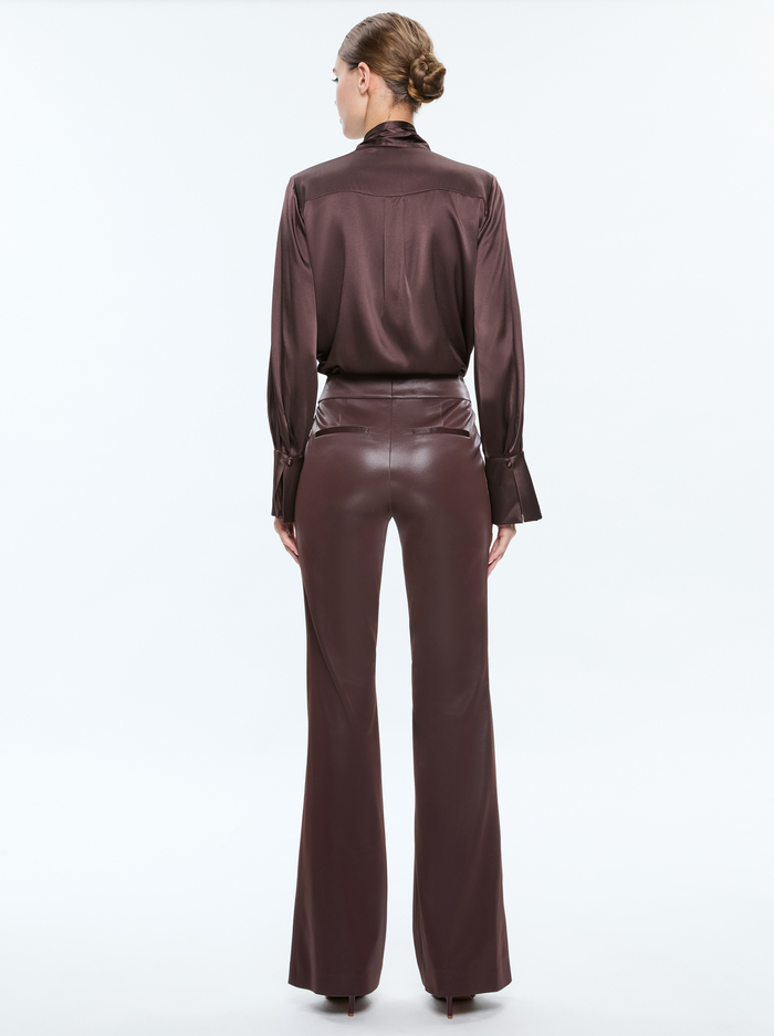 LLOYD BUTTON DOWN - ESPRESSO image 2 - Alice And Olivia