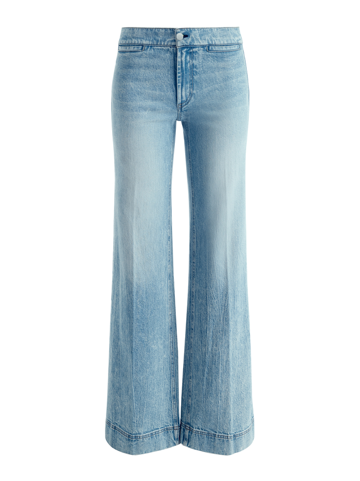 KAYLA WIDE LEG COIN POCKET JEAN - ROCKSTAR BLUE image 5 - Alice And Olivia
