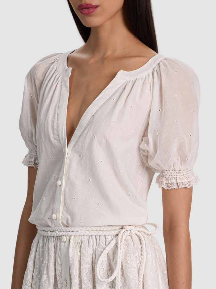 THALIA TUNIC DRESS - OFF WHITE image 1 - ALICE + OLIVIA