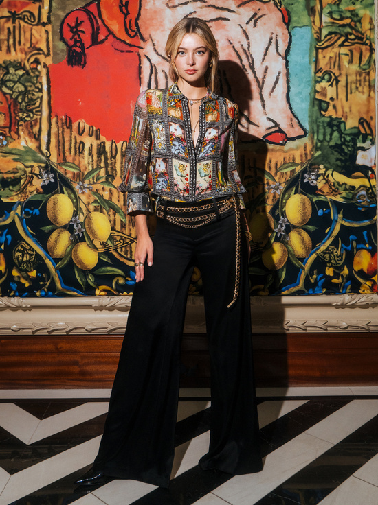 ENCHANTED TAROT-WAN SILK BLOUSE