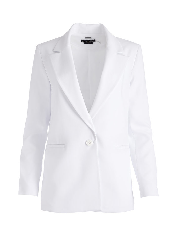 DENNY BOYFRIEND BLAZER - WHITE image 5 - Alice And Olivia