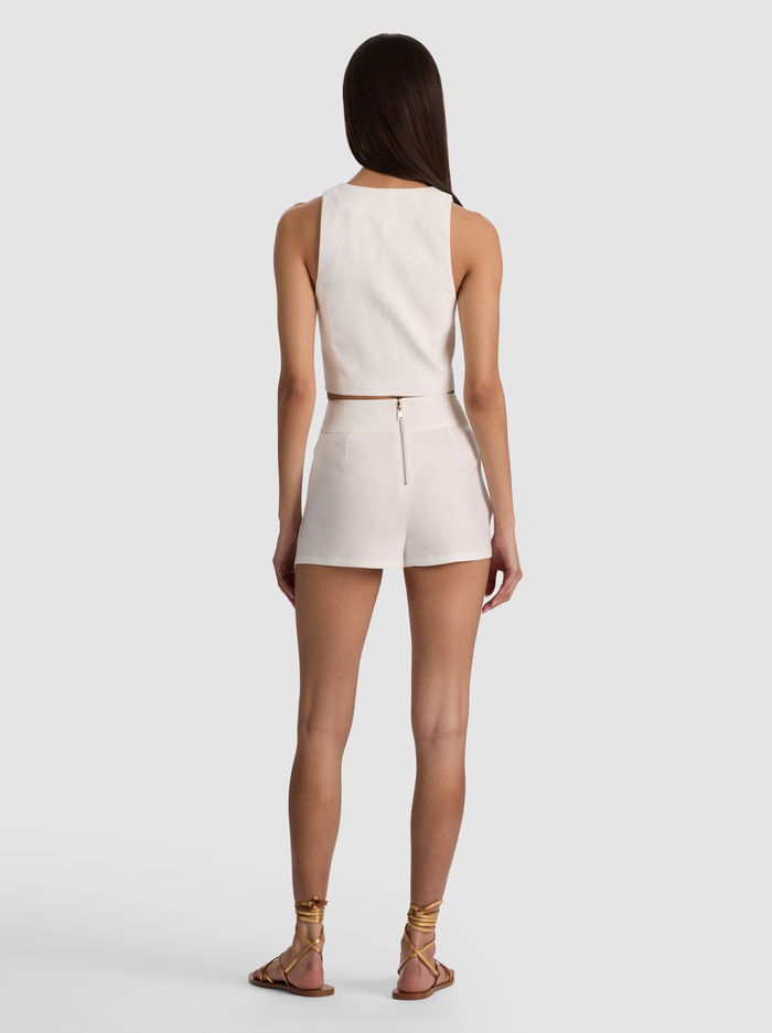 NOAH LINEN MINI SKORT - OFF WHITE image 2 - ALICE + OLIVIA