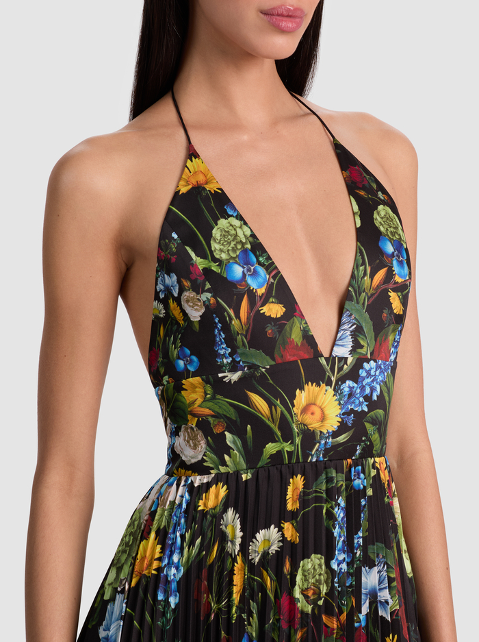 HANNAH MAXI DRESS - SOCIAL HOUR BLACK image 1 - Alice And Olivia