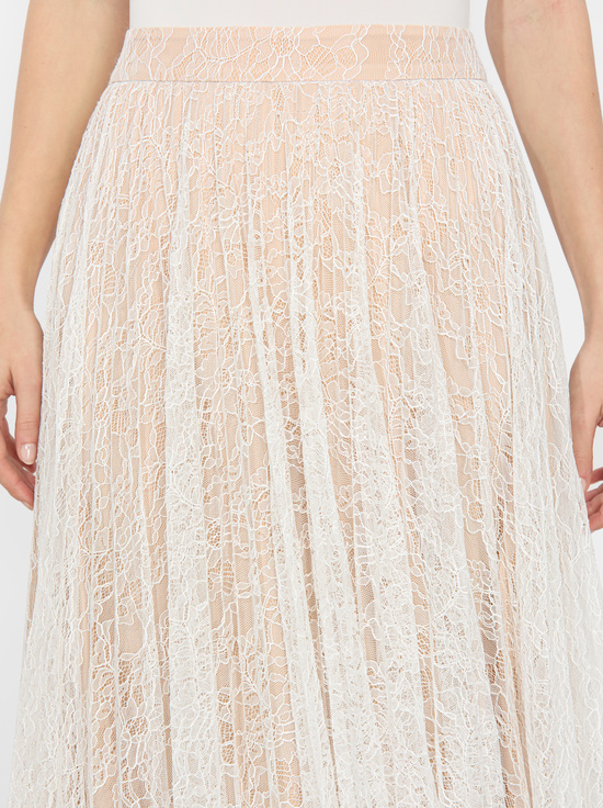 OFF WHITE-KATZ PLEATED MAXI SKIRT
