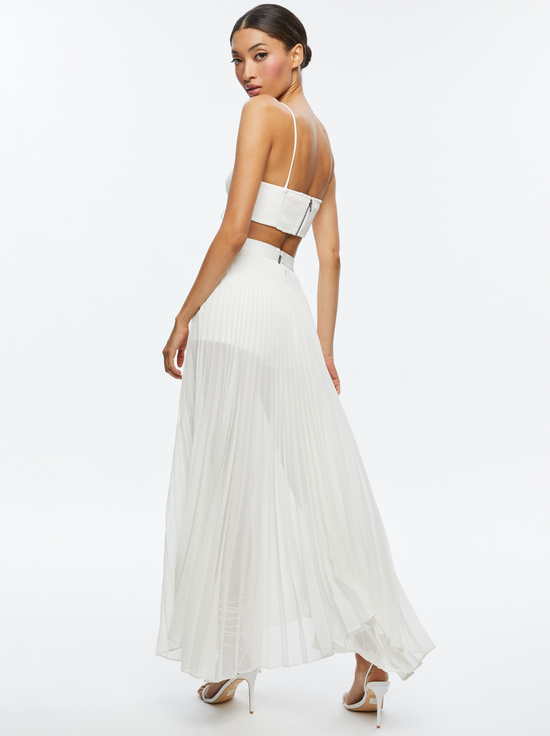 OFF WHITE-ESSIE VEGAN LEATHER BRA TOP
