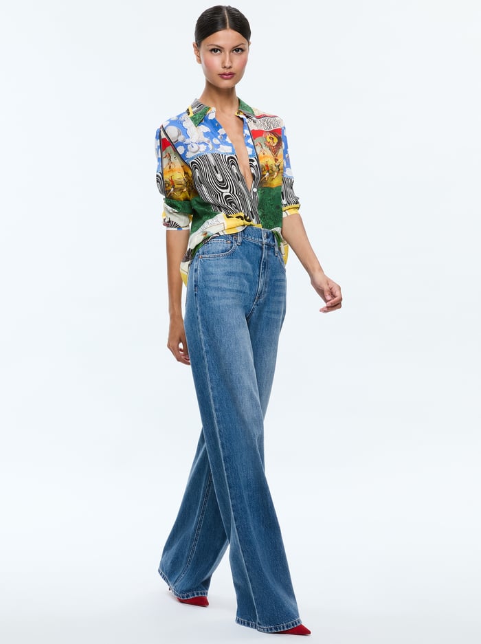 WILLA SILK BLOUSE - HAUTE COUTURE image 4 - Alice And Olivia