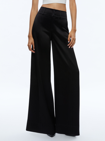 BLACK-MAME HIGH RISE WIDE LEG PANT