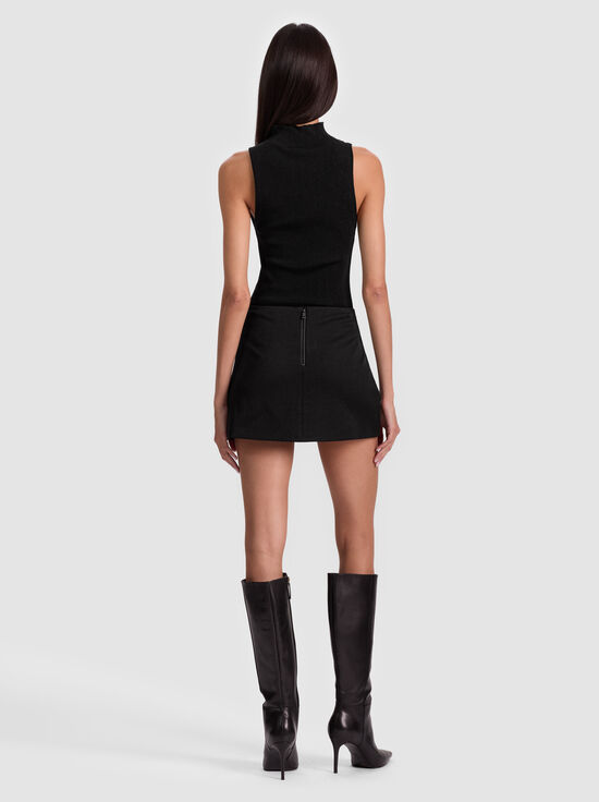 BLACK-RUBI MINI SKIRT