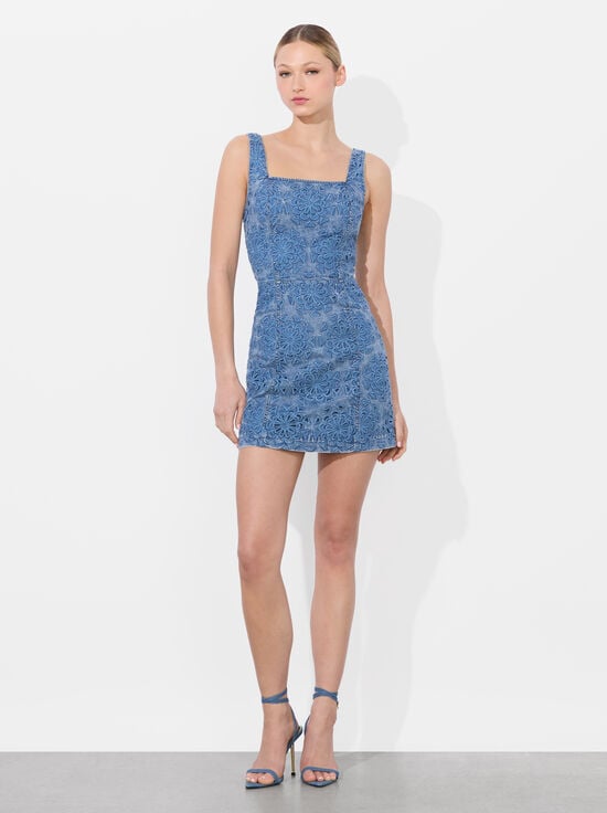 AVERY BLUE-MARYANN DENIM DRESS