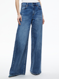 TRISH MID RISE BAGGY JEAN - BROOKLYN BLUE