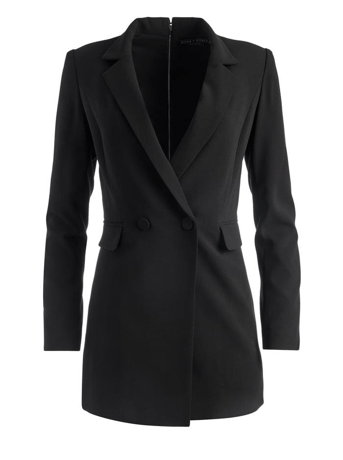 BREANN FITTED BLAZER - BLACK image 5 - Alice And Olivia