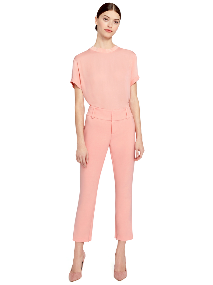 JANN ROLL SLEEVE BOXY TEE - BLUSH image 5 - Alice And Olivia
