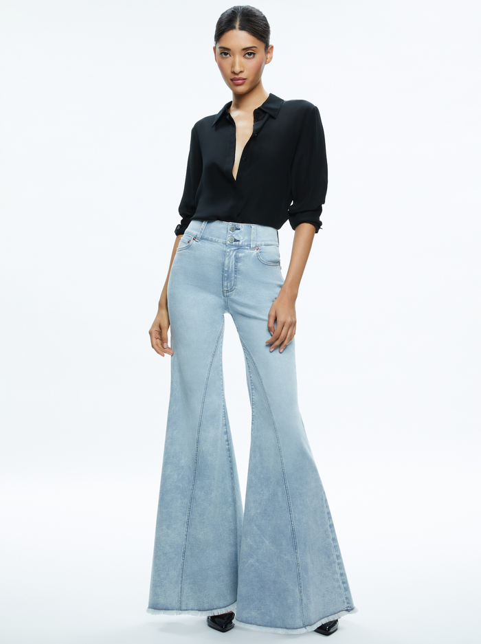 BEAUTIFUL JEAN - BLEACHED LIGHTNING BLUE image 1 - Alice And Olivia
