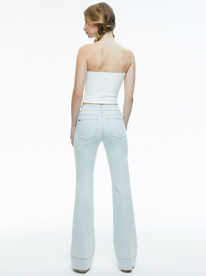 SB BELL JEAN - BLEACHED OUT INDIGO image 2 - Alice And Olivia