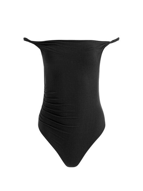 BLACK-BIANCA TWISTED BODYSUIT