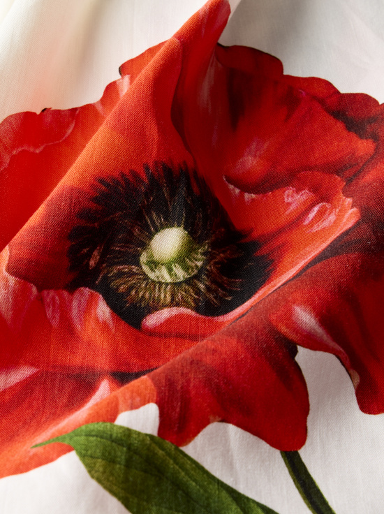 SUMMER POPPY-BLAIRE PLEATED LINEN PANT