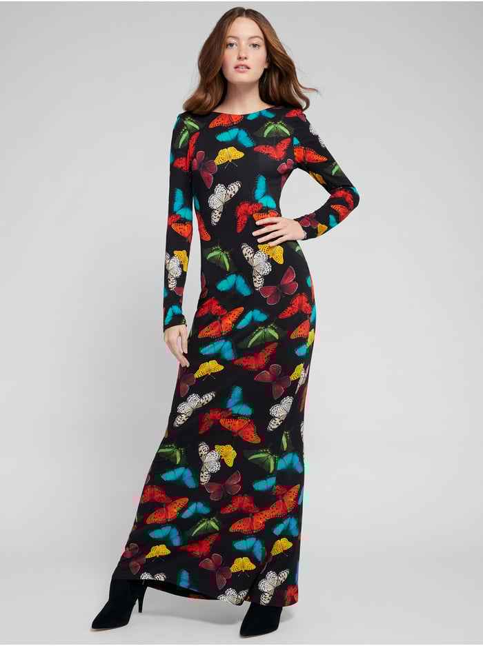 ROSARIA BUTTERFLY MAXI DRESS - MD BUTTERFLIES image 1 - Alice And Olivia