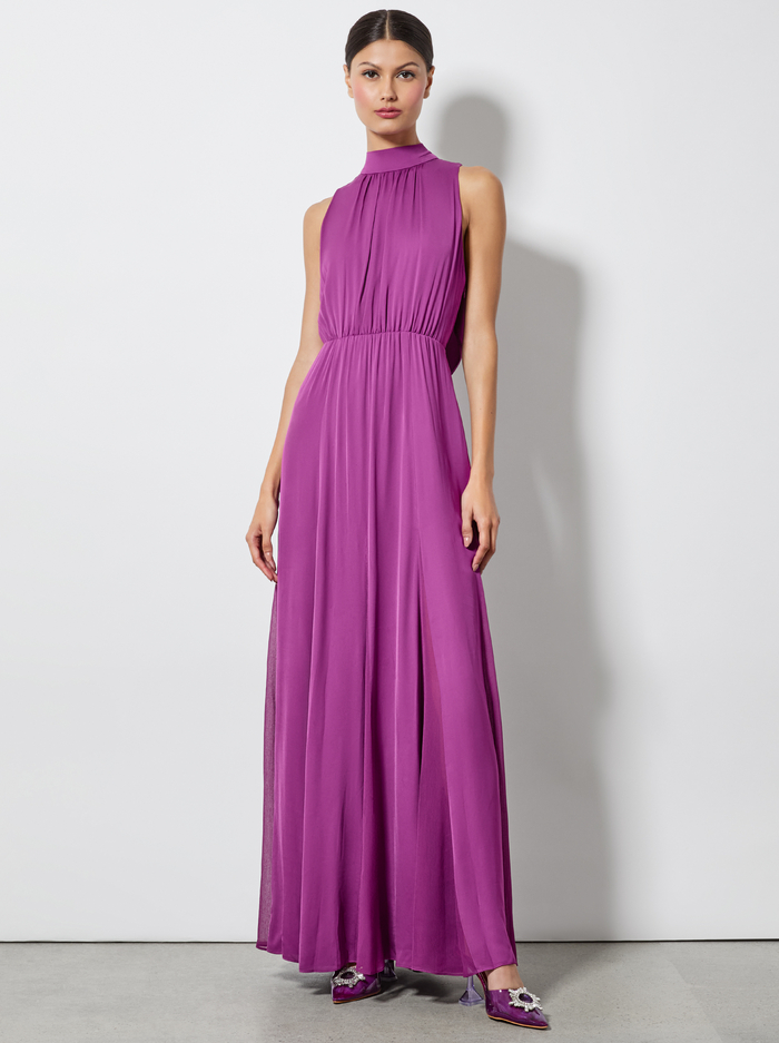 DITA MAXI DRESS - BRIGHT BOYSENBERRY image 3 - Alice And Olivia