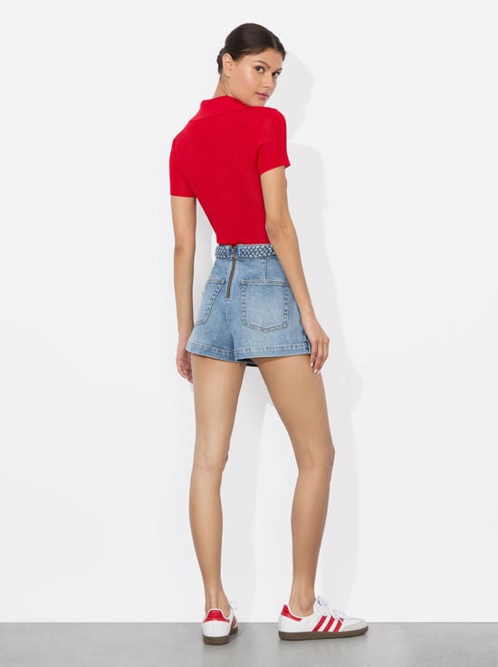 PEYTON VINTAGE BLUE-LAKELYN DENIM SKORT