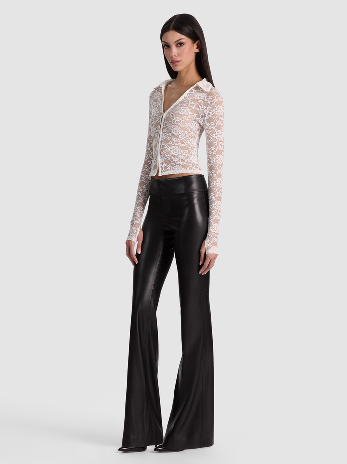 KARA LACE BUTTON DOWN - OFF WHITE image 4 - ALICE + OLIVIA