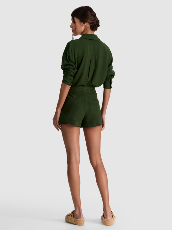DARK FERN-CADY SUEDE SHORT