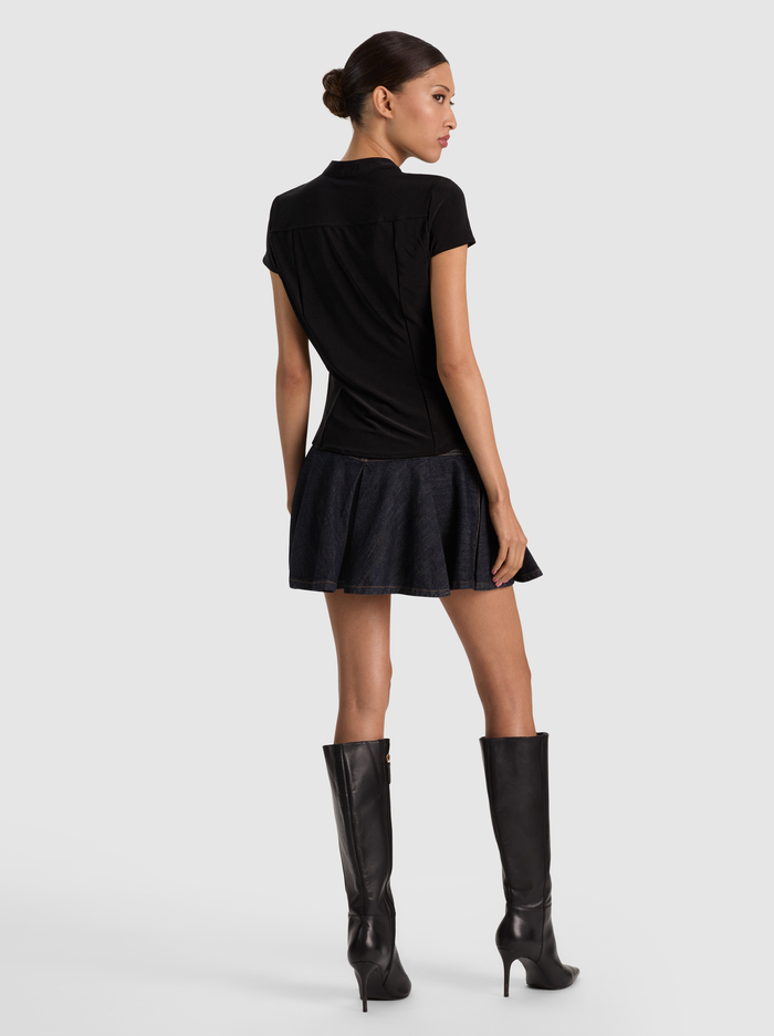 FREYA CAP SLEEVE TOP - BLACK image 2 - ALICE + OLIVIA
