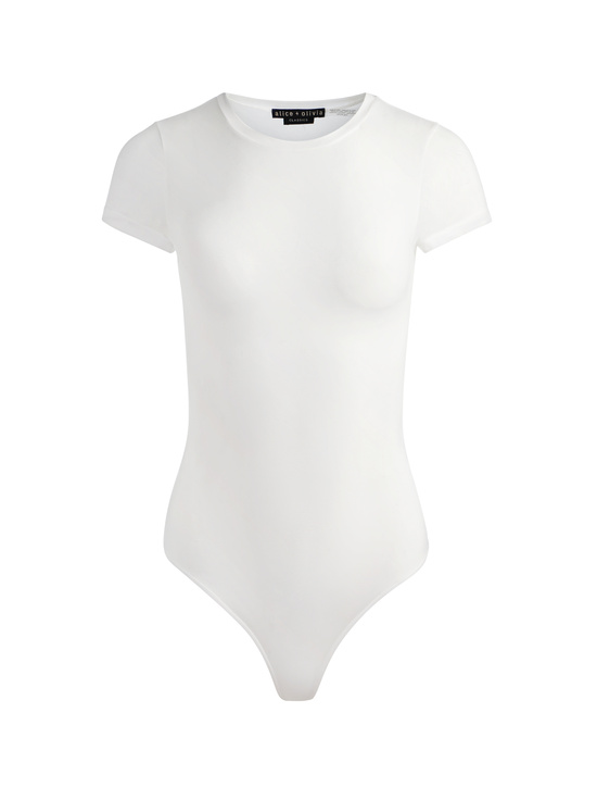 OFF WHITE-HOTTIE SHORT SLEEVE BODYSUIT