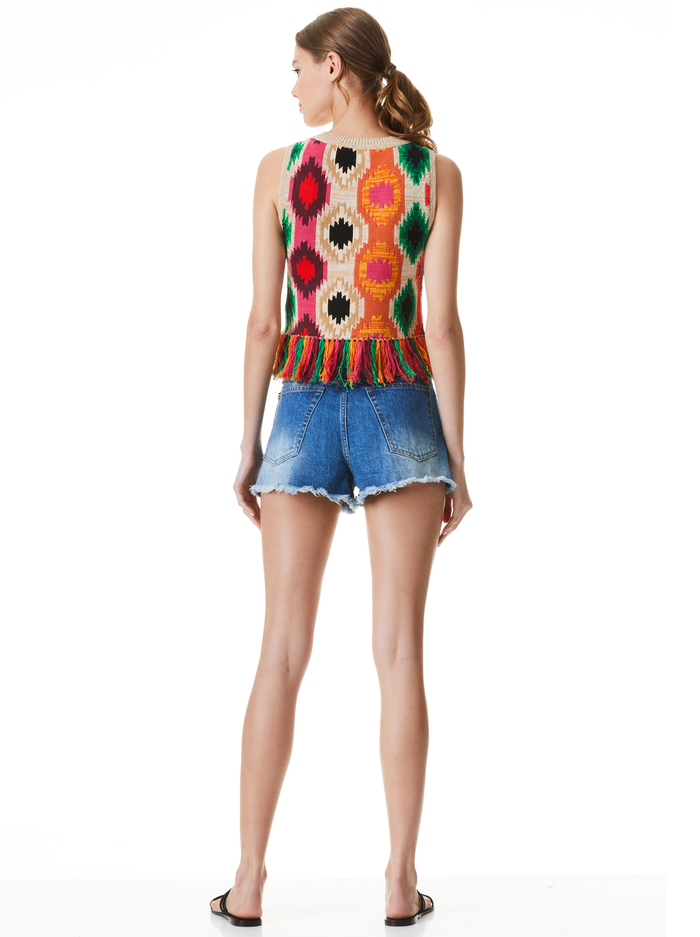 REVA FRINGE SHELL - MULTI image 1 - ALICE + OLIVIA