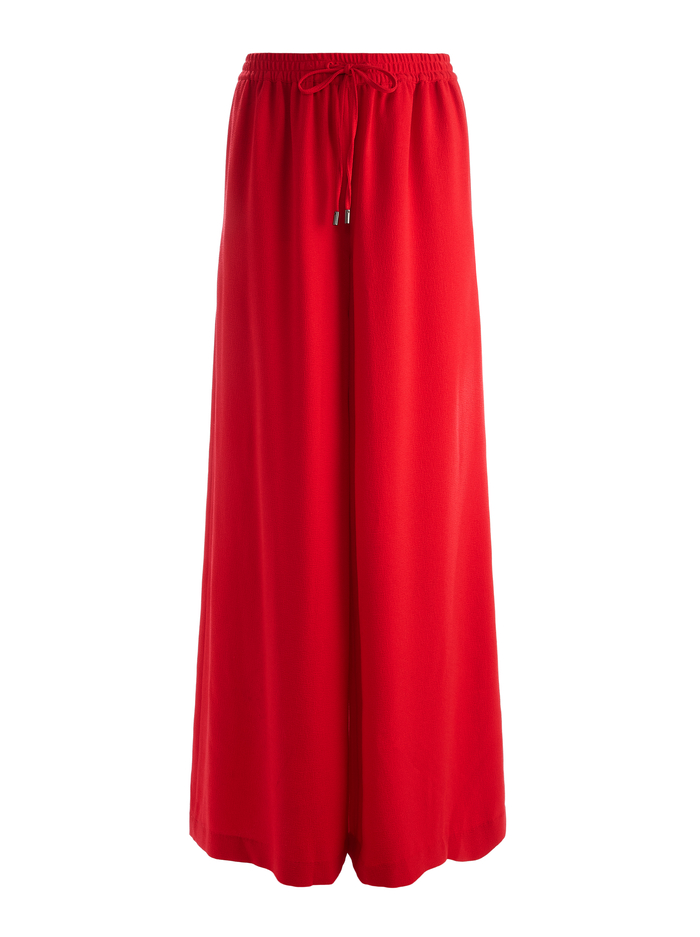 OJAI WIDE LEG PANT - BRIGHT RUBY image 5 - Alice And Olivia