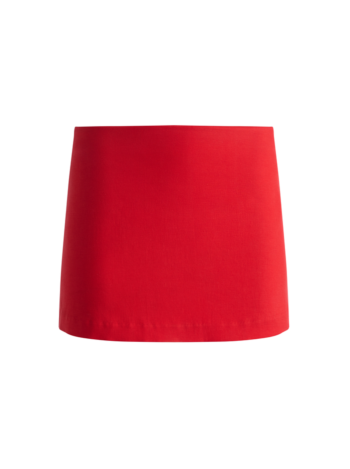 MACE MINI SKORT - BRIGHT RUBY image 5 - Alice And Olivia