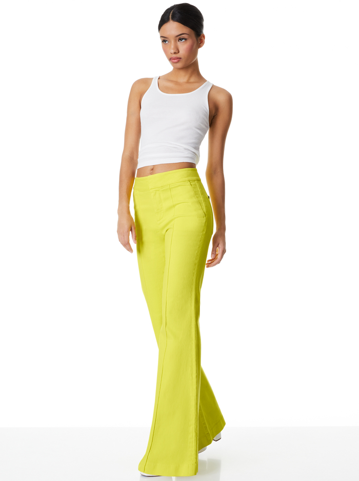 JANE TROUSER JEAN - CANARY image 2 - Alice And Olivia
