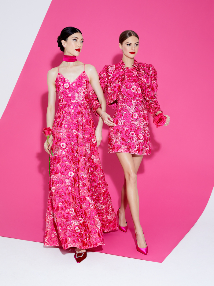 DOMENICA EMBELLISHED BALL GOWN - CANDY MULTI image 6 - Alice And Olivia