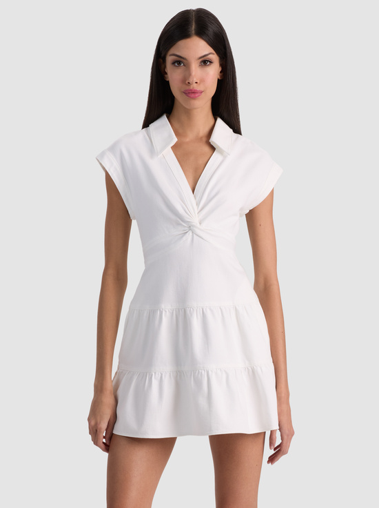 WHITE-MILA DENIM DRESS