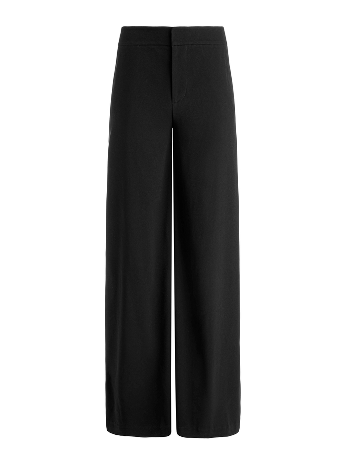NESSI TROUSER WITH SIDE STRIPE - BLACK/OFF WHITE image 5 - Alice And Olivia