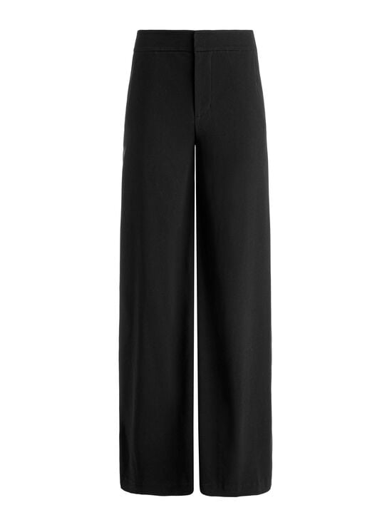 BLACK/OFF WHITE-NESSI TROUSER WITH SIDE STRIPE