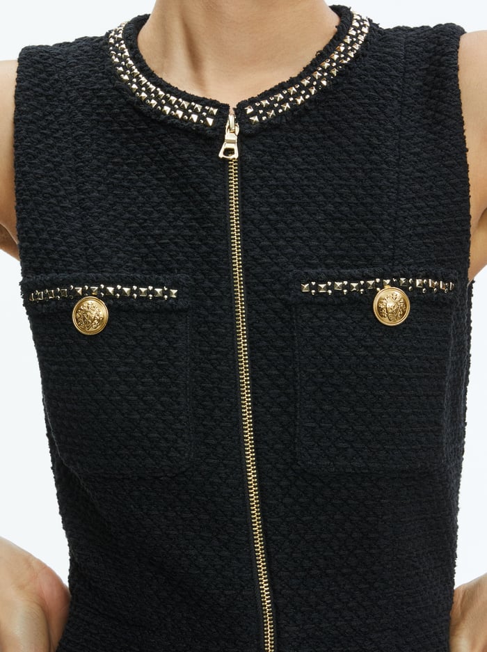 LACHLAN MINI DRESS - BLACK image 3 - Alice And Olivia