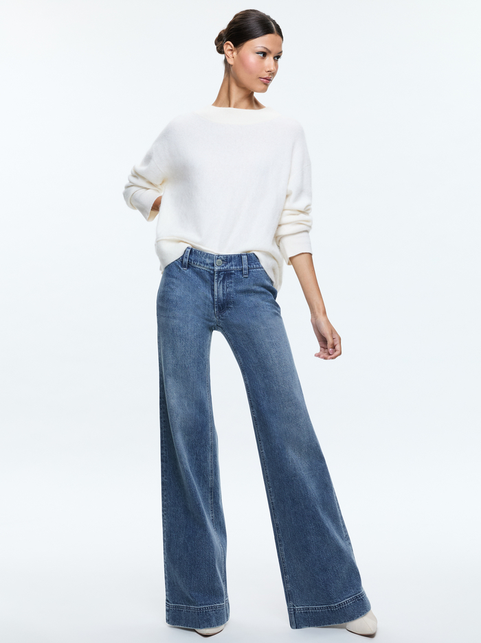 ELSA PULLOVER - ECRU image 4 - Alice And Olivia