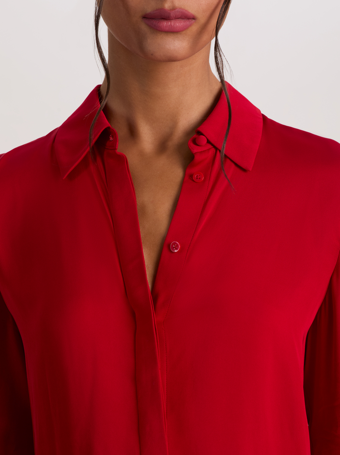 WILLA COMBO BLOUSE - HIBISCUS image 3 - ALICE + OLIVIA