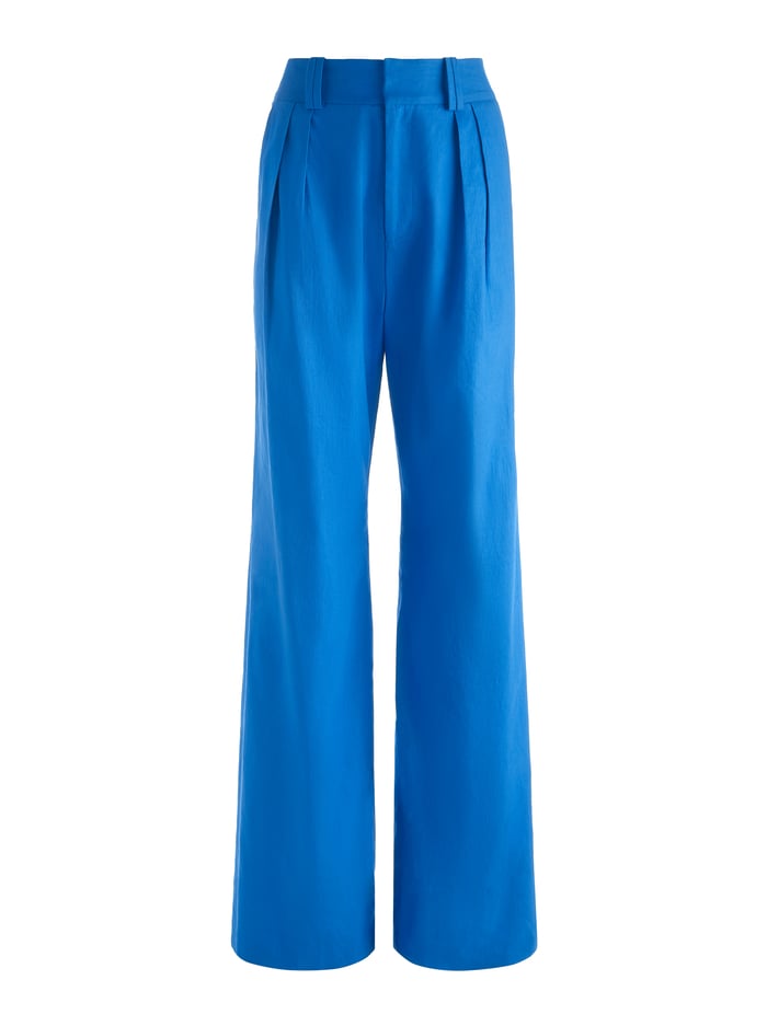 ERIC LINEN PANT - TRUE BLUE image 5 - Alice And Olivia