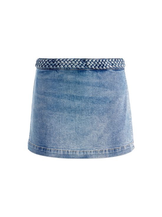 PEYTON VINTAGE BLUE-LAKELYN DENIM SKORT
