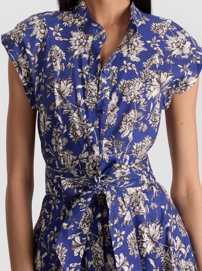 LUCY MINI DRESS - BLOOMING WILD INDIGO image 1 - Alice And Olivia