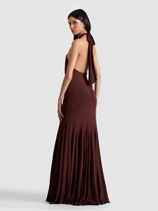 MOCHA-EVELINA MAXI DRESS