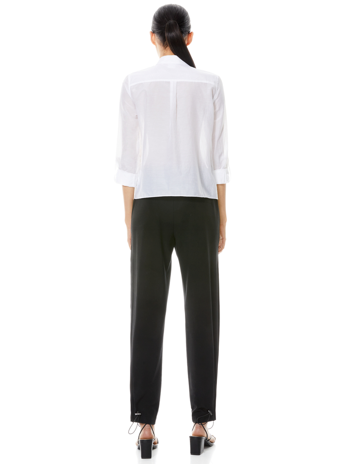 WILLA CARGO POCKET TOP - WHITE image 1 - Alice And Olivia