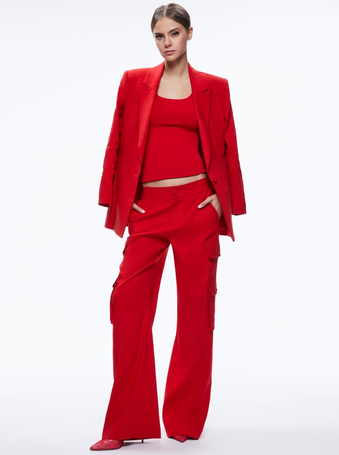 HAYES WIDE LEG CARGO PANT - CINNAMON image 2 - Alice And Olivia