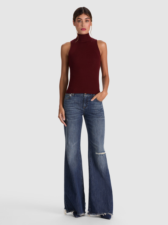 DARCEY WOOL SLEEVELESS TURTLENECK