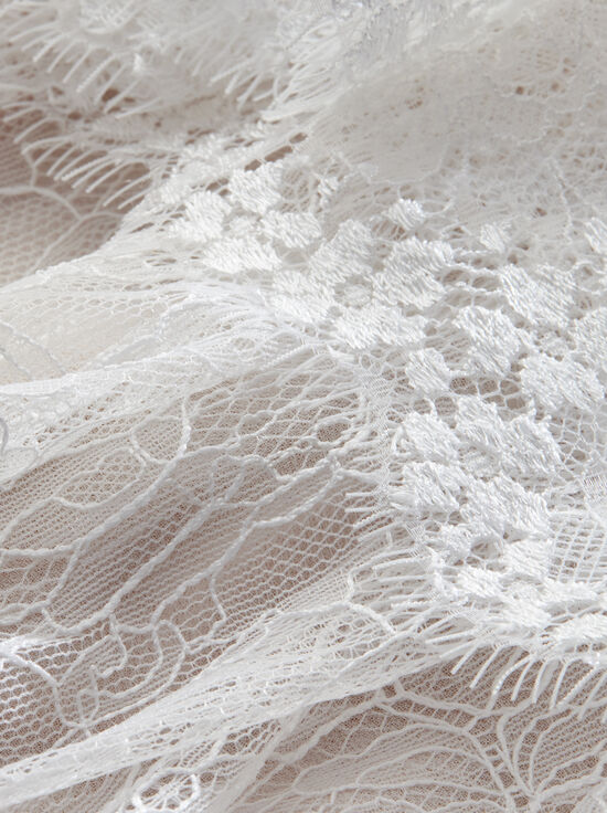 OFF WHITE-DELIA RUFFLED TUNIC DRESS