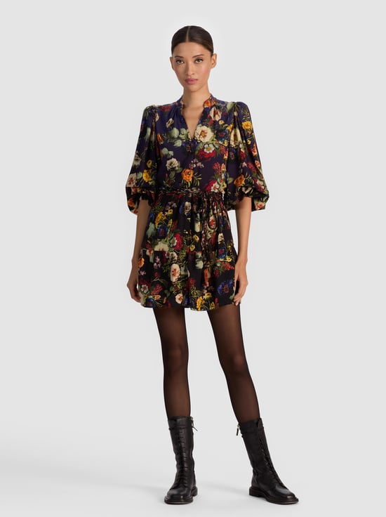 MAGIC GARDEN GRADIENT-ANTONETTE MINI DRESS