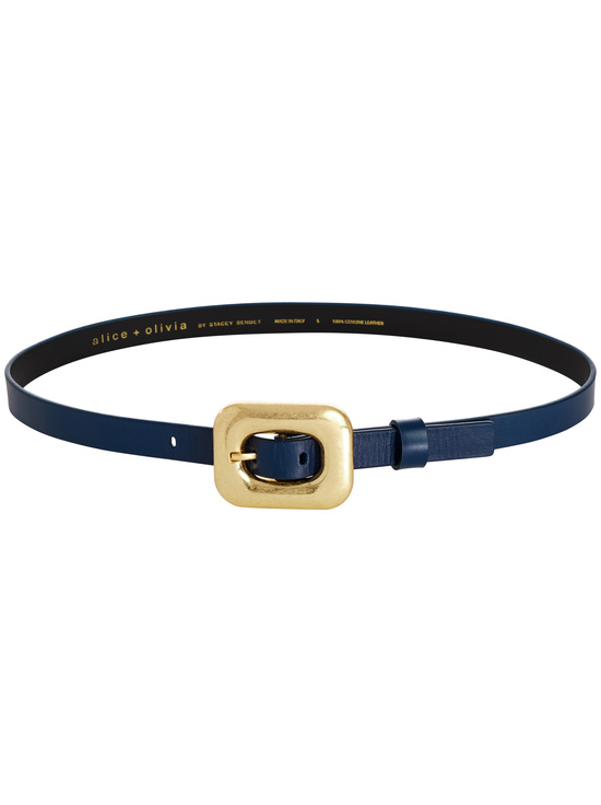 INDIGO-LETTY BUCKLE BELT