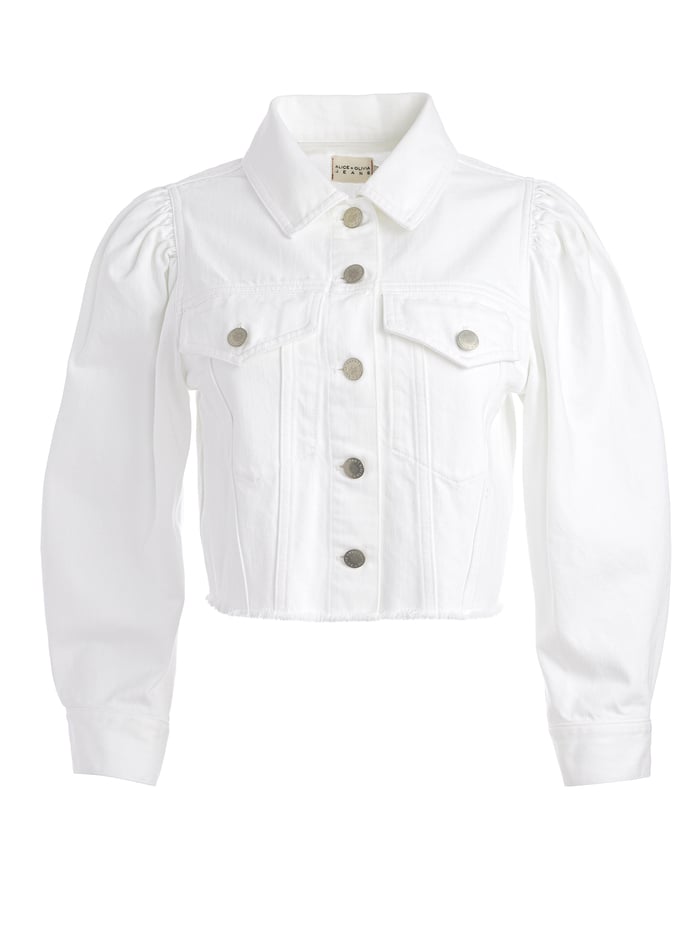 LANA DENIM JACKET - WHITE image 5 - Alice And Olivia